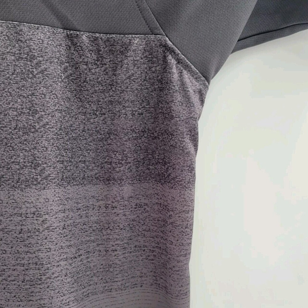 Pebble Beach Performance Mens XXL Polo Shirt Grey Heathered Stripe Golf Top NWT - Picture 5 of 10